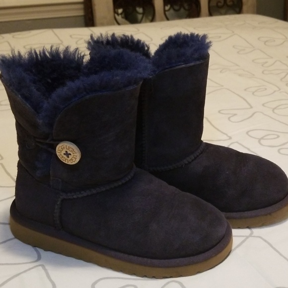 UGG Other - Kid's Ugg Bailey Button Boots Dark Blue size 1